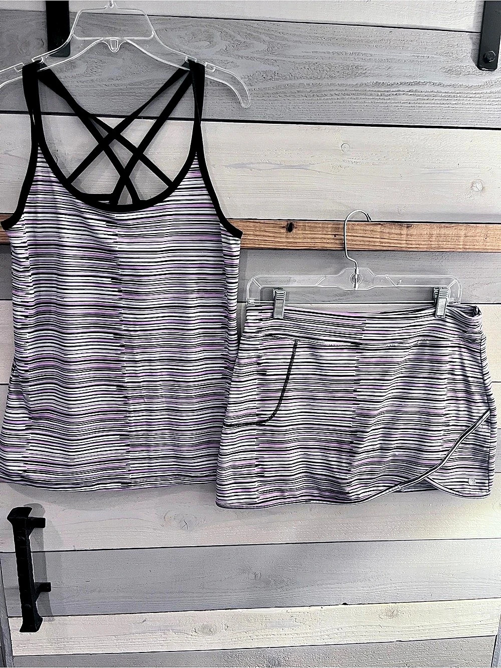 Soybu Matching Athletic Skort and Tank Set (pickleball, tennis, running!